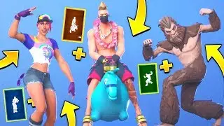 TOP 50 Fortnite Dances & Emotes *LOOKS BETTER* with These Skins.! (Summer Drift, Beach Bomber)