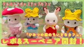 【開封】シルバニアの森にお邪魔します♡新宿のポップアップカフェレポ&スーベニア購入品紹介！【ひみつの森のちいさなカフェ】
