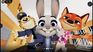 ZOOTOPIA 2 FAMILY POLICE PRISON RUN ESCAPE ! #roblox #shorts #obby