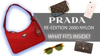 What Fits Inside a Prada Re-Edition Nylon 2000 Shoulder Bag | Will Your Phone Fit?!