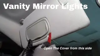 How to Install | Change Vanity Mirror Light Bulb 74 LED | Jeep Compass