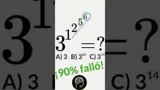 90% fall&oacute;. Exponentes sucesivos 3^1^2^5^6