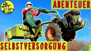 Abenteuer Selbstversorgung: Mit Traktor, Mähwerk, Einachser und Anhänger. Und schweißen für Anfänger