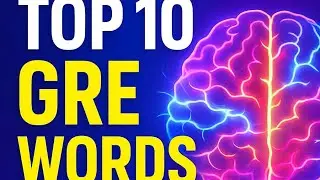 Top 10 GRE words you must know!!! #shorts