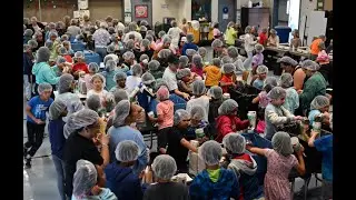 Brookvale Elementary Packs 19k meals to support families affected by hurricane Helene