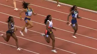 Christine Mboma Beat Shericka Jackson in 200m At The Brussels Diamond League 2021..