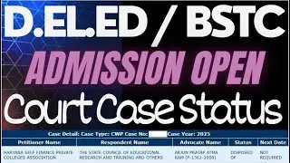 D.El.Ed | BSTC | JBT ADMISISON 2025_2027 | Analysis by Opender Sir |