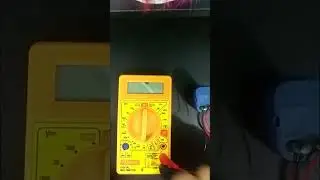 How to check battery voltage in a multimeter.