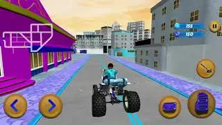 ATV Bike Taxi Cab - Quad Mad Driving - ATV Bike Games 3D - Mad Game