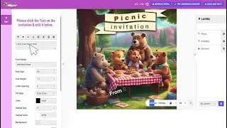 How to change the text on an invitation -  Simplified - PartyPlanIt.net