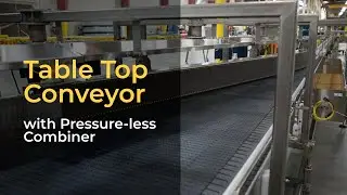 Empty Table Top Conveyor with Combiner