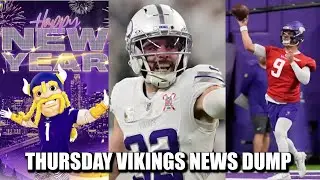 Minnesota Vikings News Dump (1.1.2026) | Happy New Year! Harrison DPOTW. McCarthy Practices.