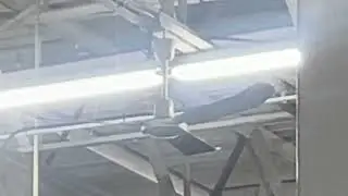 Envirofan Bronze Line Industrial Ceiling Fan At Walmart Tire Center (Plymouth NH)