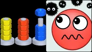 Nuts Sort Journey 3D 🆚 Hide Ball 3D New Levels Big New Update Max Walkthrough Android iOS level 222