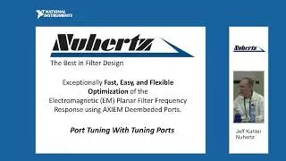 AWR Connected: Nuhertz Planar Filter Frequency Response