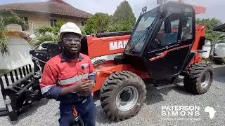 Manitou Telehandler Pre-operation check IN TWI | Part 1 of 6 | Telehandler forklift | Telehandler