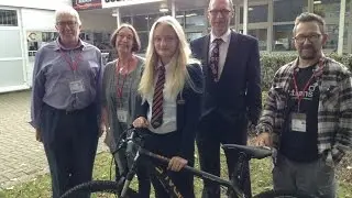 New bike for Bodmin student who won Council's design competition