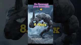 Top 10 Most Powerful Rock Type Pok&eacute;mon 🗿🦾 ✊ | Woow Facts #top10factsshorts #shorts #top10