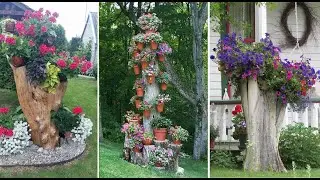30 Amazing Tree Stump Ideas for the Garden | garden ideas