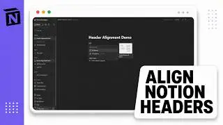 How to Center Headers in Notion (Polished Header Alignment)