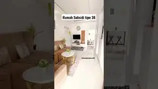 Home tour rumah subsidi tipe 36 || Rumah tanpa sekat #shorts