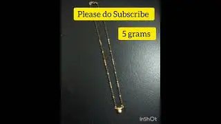 #lightweight short gold mangalsutra designs with weight. please Subscribe @puttadibomma1937