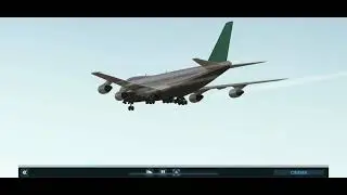BOEING B747 smooth landing at MEL Melbourne airport - Airline Commander