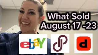 Weekly Sales Across eBay, Poshmark and Depop
