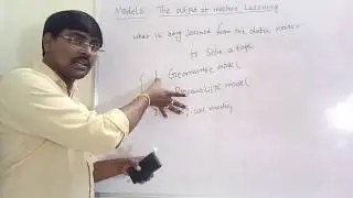 6. Ingredients of Machine Learning-  Models(the output of machine learning)- geometric model