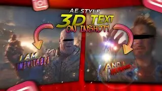 InShot - 3D Glitch Text Caption on InShot Tutorial! ✨🔥 #inshot #inshottutorial