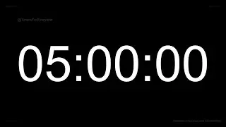 5 Hour Timer ⏱️ | Clean & Simple Countdown | Long 4K Timer Video | Timers For Everyone