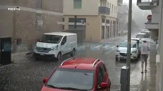 Violento nubifragio su Milano, grandine di grandi dimensioni e disagi