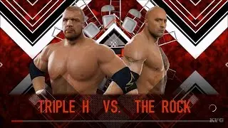 WWE 2K17 - Triple H vs The Rock | Gameplay (HD) [1080p60FPS]