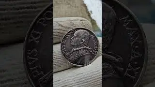 Великолепное серебро Ватикана / 10 лир 1939 год #серебро #монеты #coin #silver