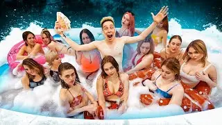 POOL OF GIRLS! Who WILL BE LAST ONE WILL RECEIVE 100,000 RUBLES! Challenge