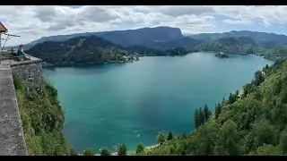 4K arrival at Bled Castle Slovenia
