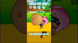 Catch the Thief! 🏃&zwj;♀️💨 Rescue Team Saves the City Inside a Game | Shorts for Kids