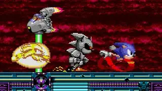 Eggrobo, Metal Knuckles and Silver Sonic - Sonic CD