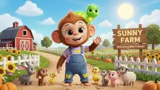 MONKEY CARTOON  Lumi the Glow Worm at Sunny Farm  Welcoming New Friends