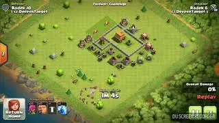 Clash of Clans cz /Jak znicit na malich TH Clan Castle / Radek