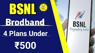 Top 4 bsnl broadband plans under ₹500|High-Speed Internet at Affordable Prices|@vrptech1