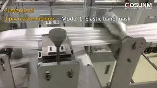 3 Ply Mask Machine With 3 Operating Modes - Adult/child, Positioning on/off, Elastic band/earloop