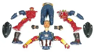 merakit captain america vs hulk buster avengers