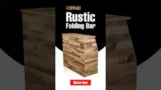 Rustic Folding Bar Setup in Under 60 Seconds | Portable Pop-Up Bar #shorts #foryoupage