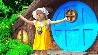 ديانا وروما تلعب في مدينة الملاهي