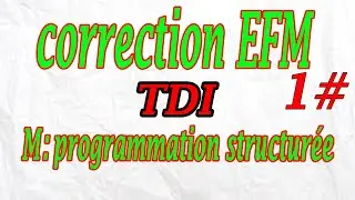 Exercice 1 EFM Programmation structur&eacute;e Language C (Darija)