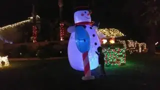 Brea neighborhood Xmas lights