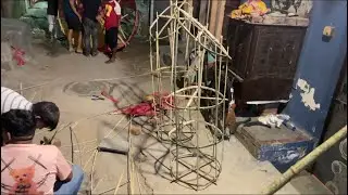 Mohan Garden biggest ravan part -2 || Ravan making || biggest Ravan of delhi || delhi ravan 