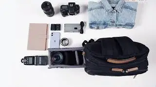 K&F CONCEPT DSLR Camera Travel Backpack Black Multi-functional