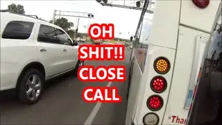 Close call/ near miss with bus